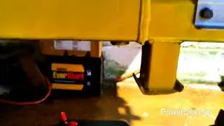 24 VOLT ELECTRIC BACKHOE PART 10 filter and fluid change. What a mess...