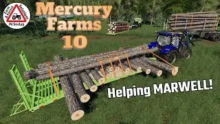 Mercury Farms, #10, Farming Simulator 19, PS4, Helping MARWELL! Let&rsquo;s Play. ALiEN JiM.