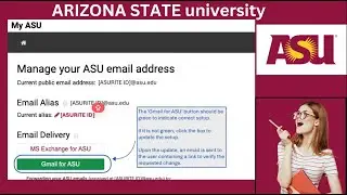 How to Access Your ASU.EDU Email Inbox | Arizona State University Email Guide.