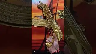 24k gold plated micro Draco ak47 #gun #24kgoldn #micro #draco #goldguns #24kgoldn a#ak47