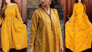 yellow dress design/summer dress design 2023 for girl/yellow color dress design@FASHIONWITHMEHNAZ