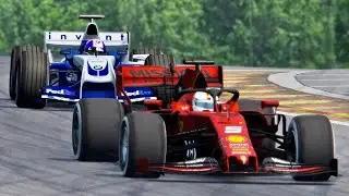 Ferrari F1 2019 vs Williams F1 2004 - Spa