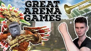 SMITE: GREAT ARENA GAMES feat Harambatz, a trumpet & giveaways (Funny Moments)