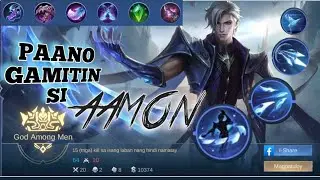 PAANO GAMITIN SI AAMON? | AAMON GAMEPLAY TUTORIAL | NEW HERO AAMON TUTORIAL TAGALOG (MLBB)