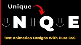 10 Unique Text Animation Effects Using Only HTML & CSS! | Next-Level Text Effects with HTML CSS Only