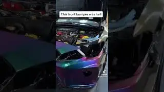 Wrapping my Subaru WRX STI at home #shorts #car #carwrap #cars #wrx