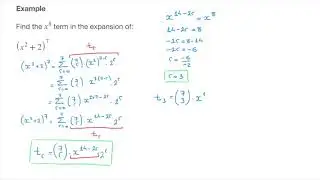 Binomial Expansions - Finding a Specific Term without writing all the terms - Tutorial 1
