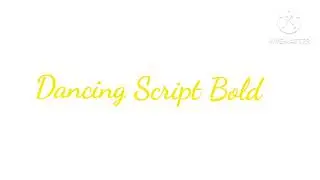 Dancing Script Bold Logo remake kinemaster