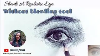 Easiest way to Draw Realistic Eye/ Realistic Eye Drawing Without Blending Tool/Eye Shading Technique