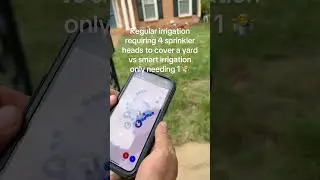 Regular Sprinkler Heads vs Smart Sprinkler Covering a Yard