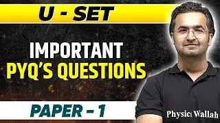 USET 2024 Exam : Uttarakhand SET Paper 1 - Important PYQ Questions || UGC NET 2024