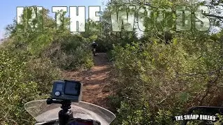 Crazy single trail offroad ride