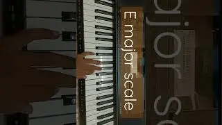 E major scale left hand finger position #piano