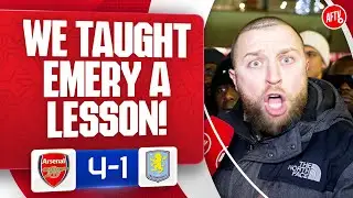 We Taught Emery A Lesson! (Dan) | Arsenal 4-1 Aston Villa