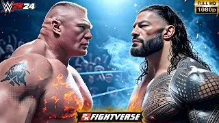 Брок Леснар против Романа Рейнса | WrestleMania Hell in a Cell | WWE 2K24