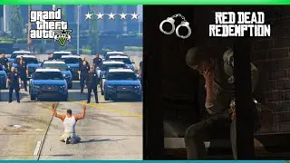 Comparison of getting arrested in 16 openworld games. GTA 5, RDR1, RDR2, Watch dogs, mafia, GTA 4..