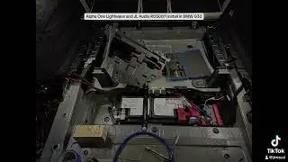 Amp install in BMW G32 with Alpha One Lightwave and JL Audio RD500/1