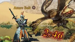 Azure Bolt VS a Wild Steve in 2:46 min [MHWilds]