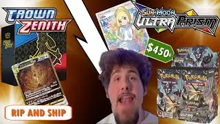 CROWN ZENITH! ULTRA PRISM BOX BREAK! Can We Pull ALL THE GOLD CARDS? Online Pokemon Store!