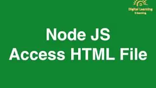 11 Node JS Access HTML File