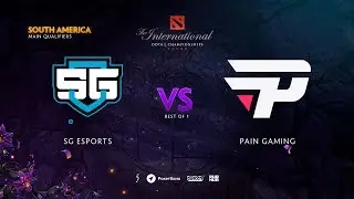 SG esports vs paiN Gaming, TI9 Qualifiers SA, bo1 [Jam]
