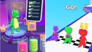 Dino Merge Run! Walktrought All Level Gameplay Android,ios New Game