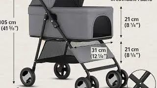 3‑in‑1 Pet Comfort: Stroller, Carrier & Canopy Combo