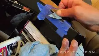 Fixing chips in a polyester piano finish!