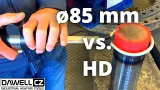 &oslash;85 mm steel round bar vs. DHI-120C HD