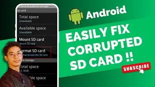 Как исправить поврежденную SD-карту на Android!