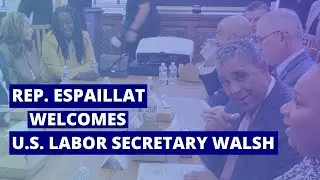Rep. Espaillat Welcomes Sec. Marty Walsh to NY13 With Governor Hochul