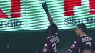 Nicolas Nkoulou buteur lors de la victoire du Torino face &agrave; Impoli