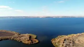 Аэро видео релакс.Южные окрестности Приморска  Осень-  вид сверху