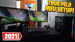 TOUR PELO MEU SETUP GAMER 2021! COMO ORGANIZEI OS CABOS