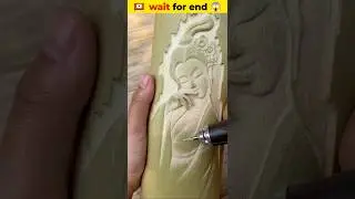A bottle made of bamboo 😱~ mini wood toy- woodworking art skill/ hands craft #shorts