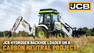JCB Hydrogen Backhoe Loader on Carbon Neutral UK Project | Lower Thames Crossing