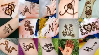 Alphabet Mehndi Design / A to Z Letter Tattoo Mehndi Design / Simple Mehndi Design 2023