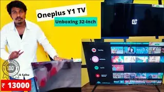 OnePlus Y1 32-inch TV UNBOXING...🤩.. FIRST IMPRESSION..Best Deal In BUDGET!!🤔🤔.
