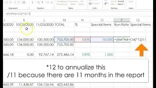 Excel, Accelerated: Calculate run rate