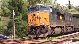 CSX E732 Empty Coal Train west at St Denis MD