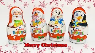 Opening Christmas Kinder Surprise Figures from 2021 collection! 🎅🎄🎁