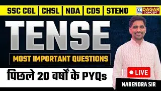 TENSE Master Class | पिछले 20 वर्षो के MOST IMPORTANT QUESTIONS | TENSE PYQs #tensepractice