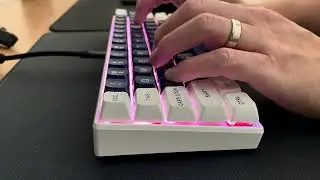 Stock Akko Haze Pink Silent Switches Typing Test | i61 Keyboard Sounds
