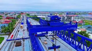 Progress on the New Demerara River Bridge #oneguyana