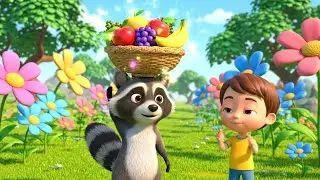 Oops! Baby Raccoon Dropped the Fruit Basket 🦝 | Nursery Rhymes for Kids & Baby Songs