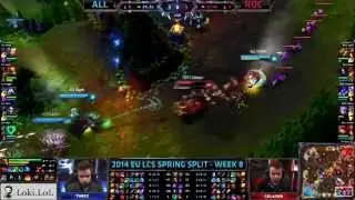 Nyph's Thresh + Shook's Lee Synergy - EU LCS 2014 W8D2 Alliance vs Roccat