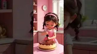 Cake - Cute Cooking for kids  #kidsrecipes #cutecoking #toddlersinthekitchen #shorts #childchef