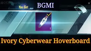 BGMI Ivory Cyberwear Hoverboard | Ivory Cyberwear Hoverboard BGMI | BATTLEGROUNDS MOBILE INDIA