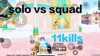 Bgmi solo vs squad full rush game play😎🔥11 kills 4.2 update bgmi gameplay video..galkabis live