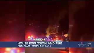 No injuries reported in overnight explosion, fire in southern Indiana neighborhood